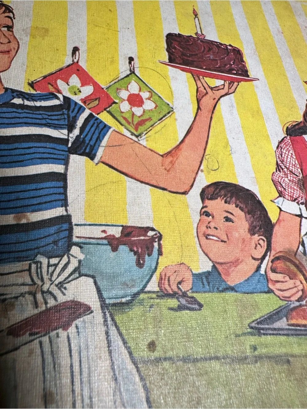 Betty Crocker Boys and Girls Cookbook 1970s - Yellow Vintage Kids Cookbook